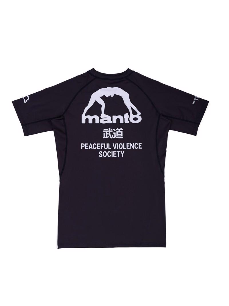 MANTO society RASHGUARD -black